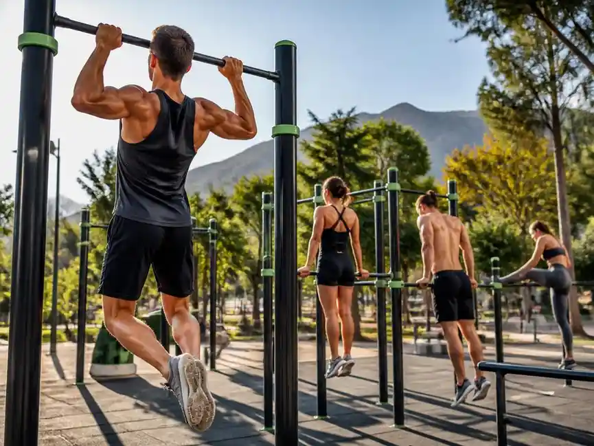 Beneficios de entrenar con estaciones de calistenia en parques