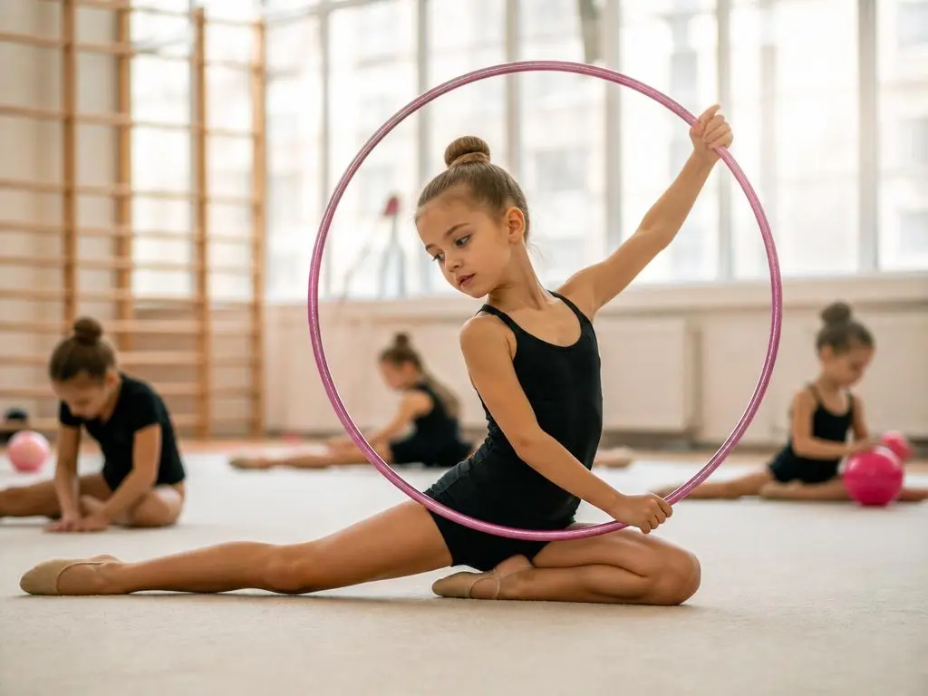 Beneficios del entrenamiento en gimnasia rítmica infantil