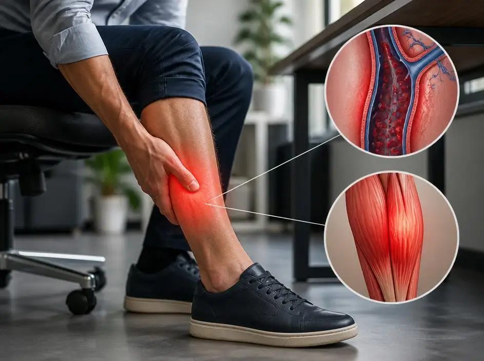 Causas ocultas del dolor en los gemelos al estar sentado