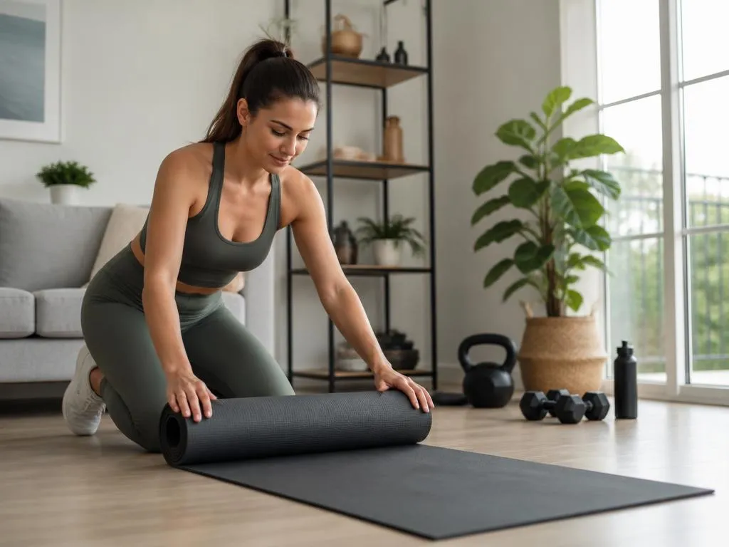 Cómo elegir la colchoneta de gimnasio para entrenar en casa