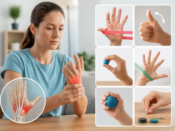 Ejercicios para rehabilitar la tendinitis de pulgar en casa