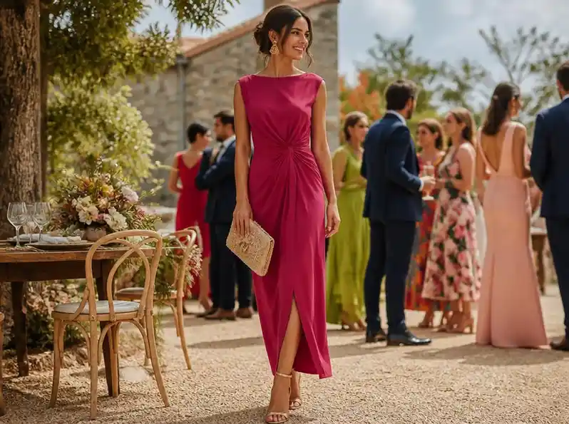 Claves para un look de invitada en bodas informales con clase