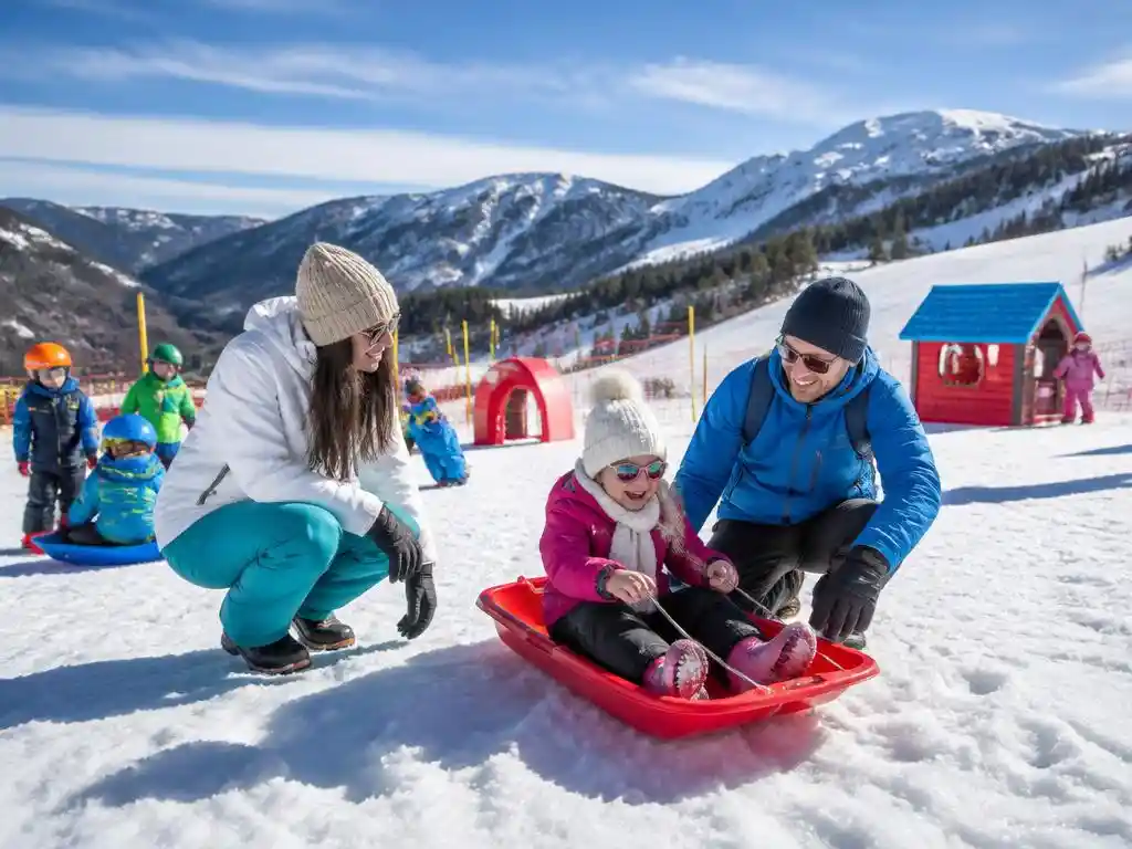 Escapadas familiares: Cómo disfrutar de la nieve con niños en España