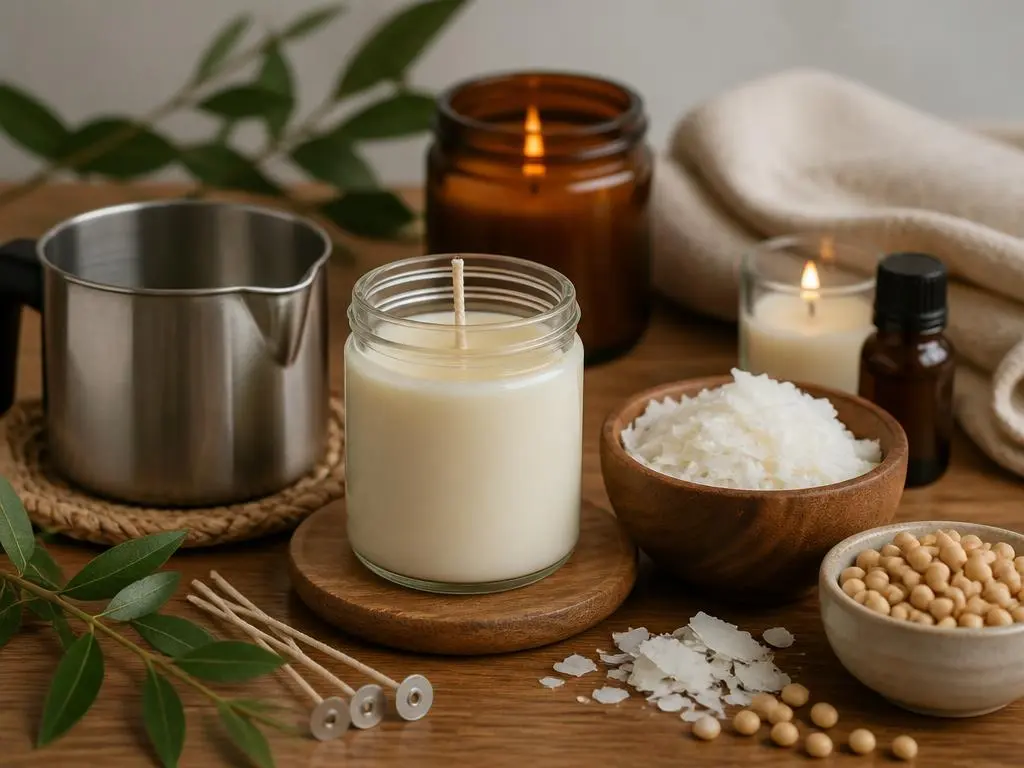 Guía completa sobre la cera de soja para hacer velas artesanales